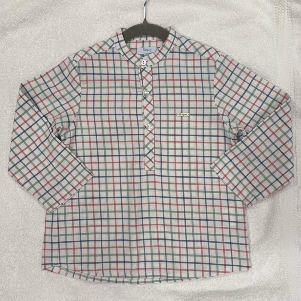 Fogue - Boys Long Sleeve Plaid Button Down - Size: 4T